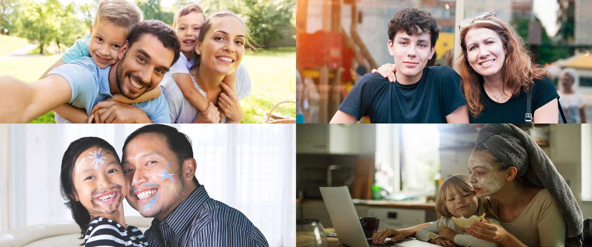 solo parents and coupled parents with children