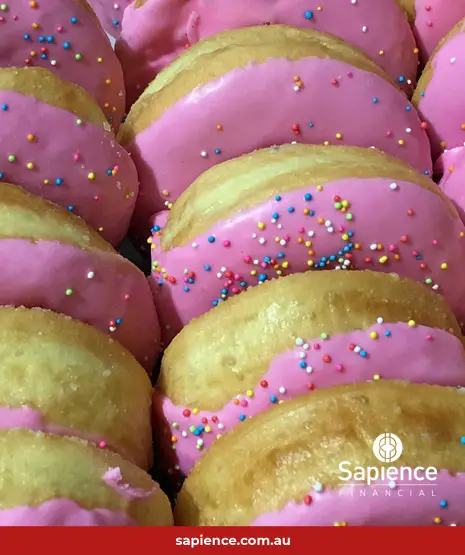 pink iced donuts