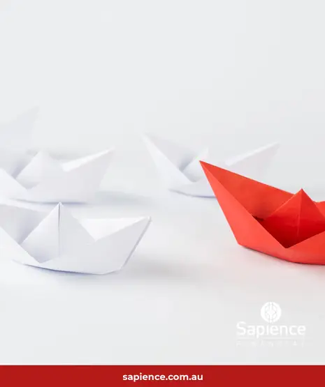 white and red paper boats