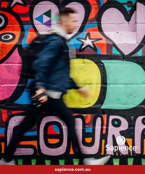 wall graffiti with the word Courage